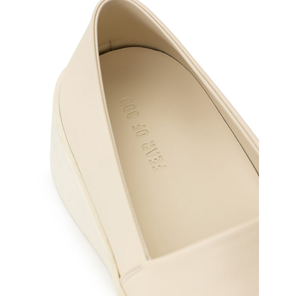 Fear Of God – Slipper aus beigefarbenem Leder