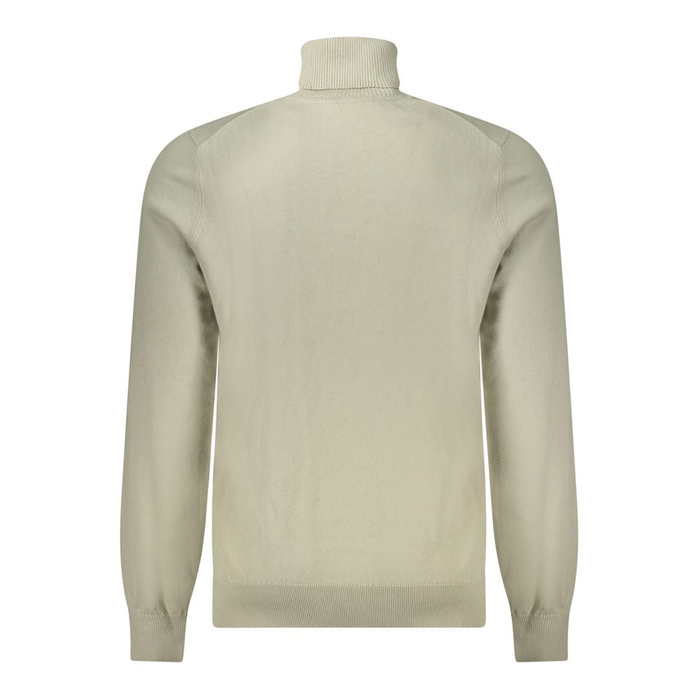 Pull homme en coton beige Hugo Boss