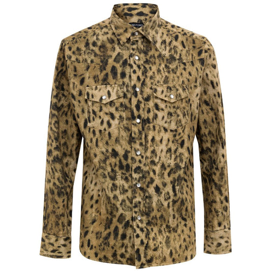 Beiges Baumwollhemd von Tom Ford