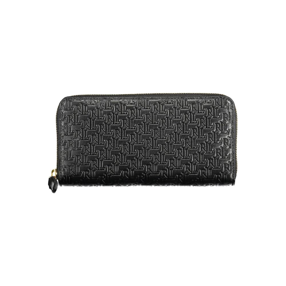 Ralph Lauren Schwarze Lederbrieftasche