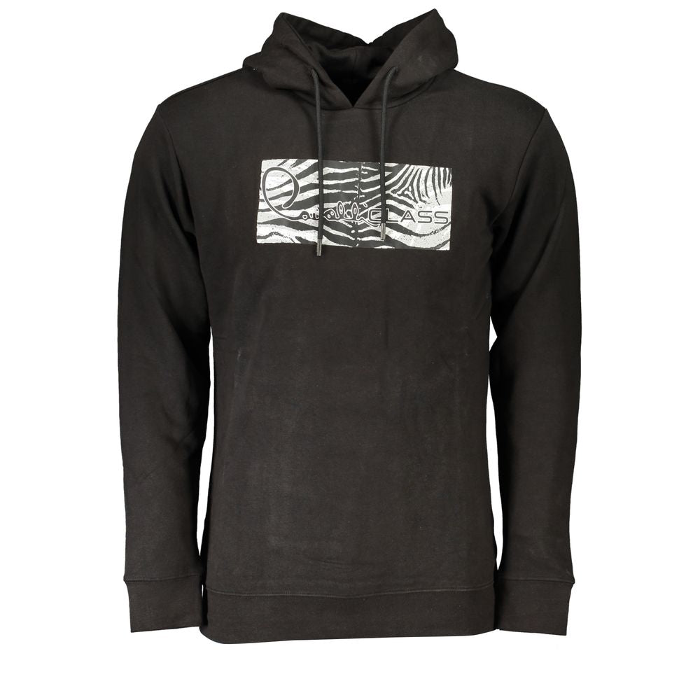 Cavalli Class Schwarzer Herrenpullover aus Baumwolle