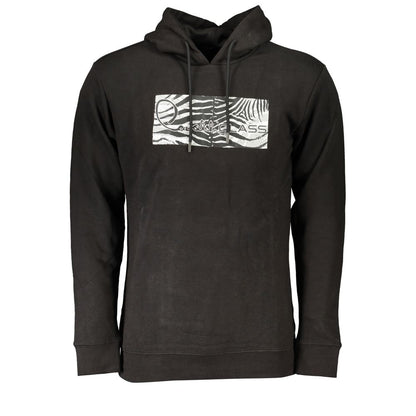 Cavalli Class Schwarzer Herrenpullover aus Baumwolle