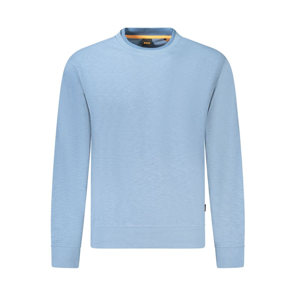Pull Hugo Boss en coton bleu clair pour homme