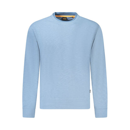 Pull Hugo Boss en coton bleu clair pour homme