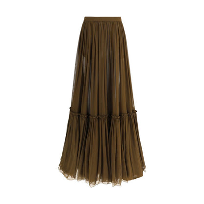 Saint Laurent langer Volantrock