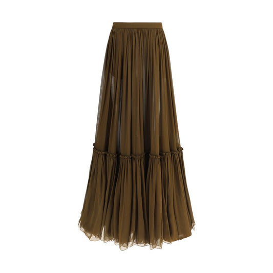 Saint Laurent langer Volantrock
