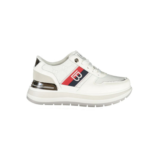 Laura Biagiotti Weiße Polyester Damen Sneaker