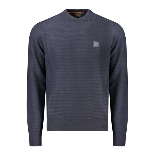 Hugo Boss Blauer Baumwollpullover für Herren