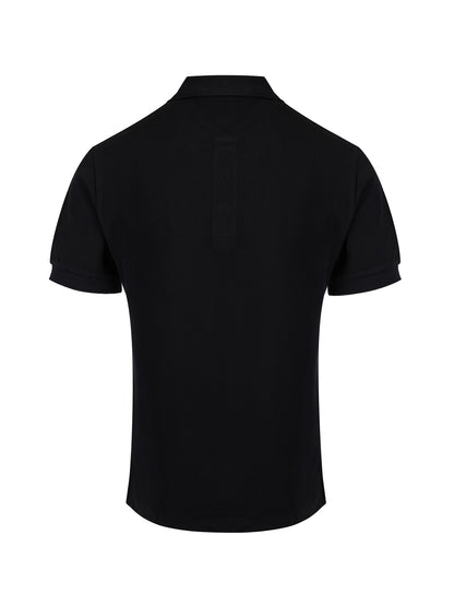 Burberry – Schwarzes Poloshirt aus Baumwolle mit Kragen