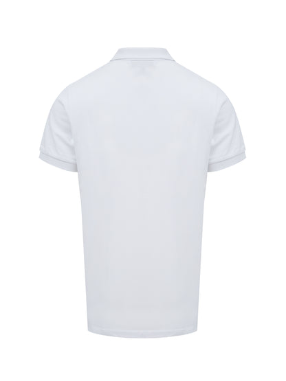 Burberry – Weißes Poloshirt aus Baumwolle mit Kragen