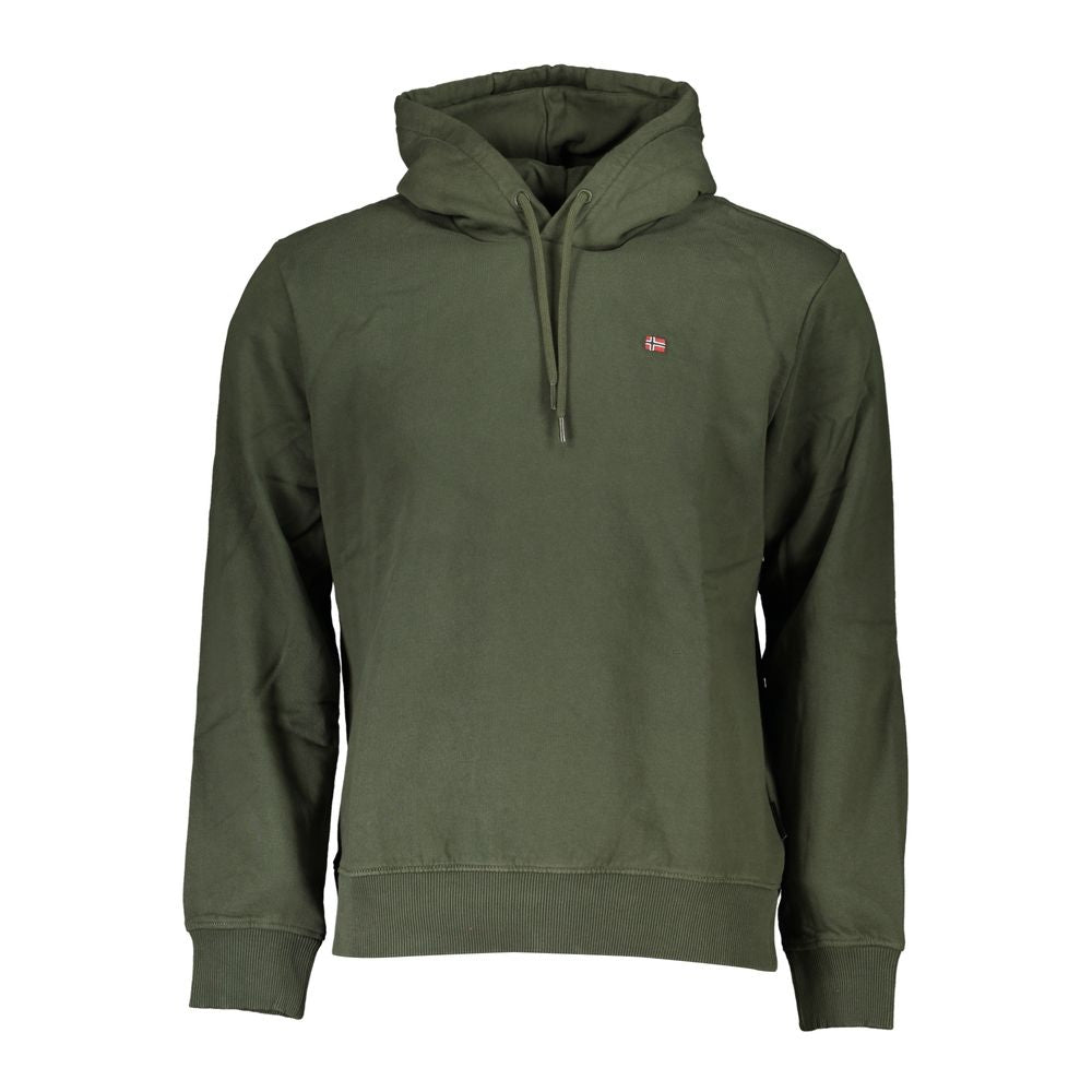 Pull Napapijri en coton vert pour homme