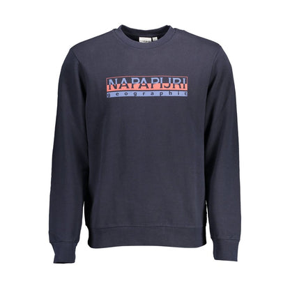 Pull Napapijri bleu en coton pour homme