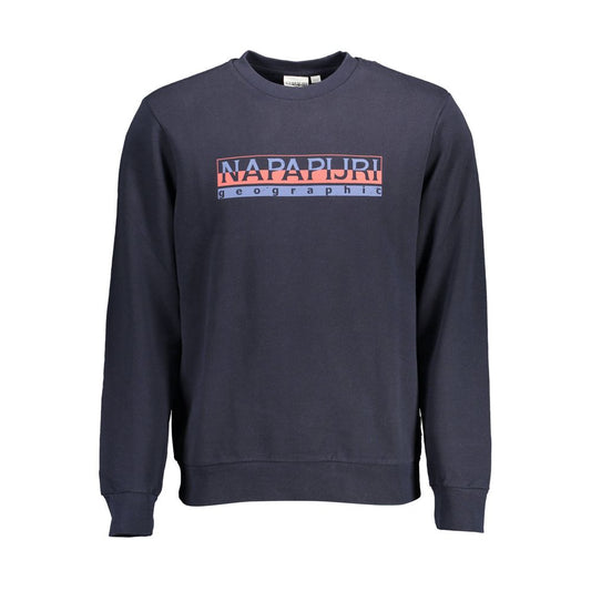 Pull Napapijri bleu en coton pour homme