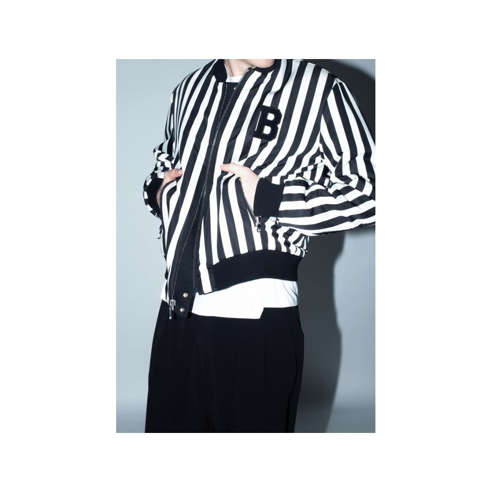 Veste Balmain en polyamide noir
