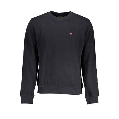 Napapijri – Elegantes, schwarzes, langärmliges Sweatshirt mit Rundhalsausschnitt