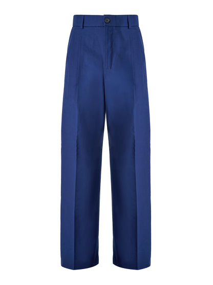 Gucci Blaue klassische Baumwollhose