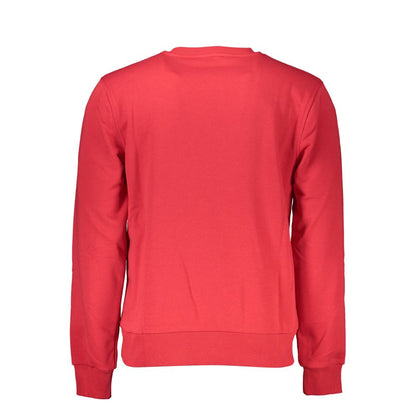 Cavalli Class Roter Baumwollpullover für Herren