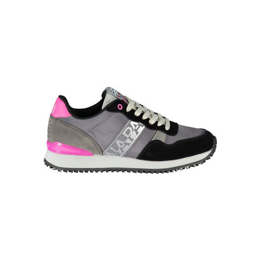 Napapijri – Schicke, graue Schnür-Sneaker mit Kontrast