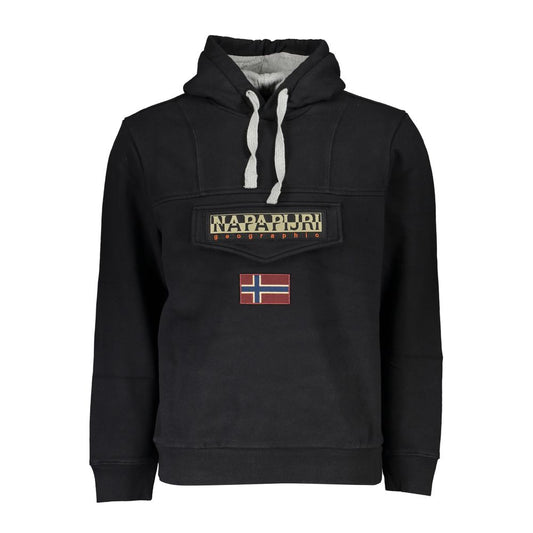 Napapijri Schwarzer Baumwollpullover für Herren