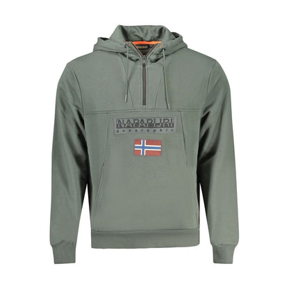 Pull Napapijri en coton vert pour homme