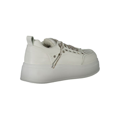 Laura Biagiotti Weiße Polyethylen-Damen-Sneaker