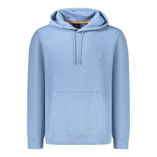 Hugo Boss Hellblauer Baumwollpullover für Herren