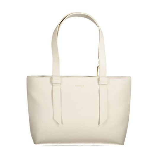 Coccinelle Weiße Lederhandtasche