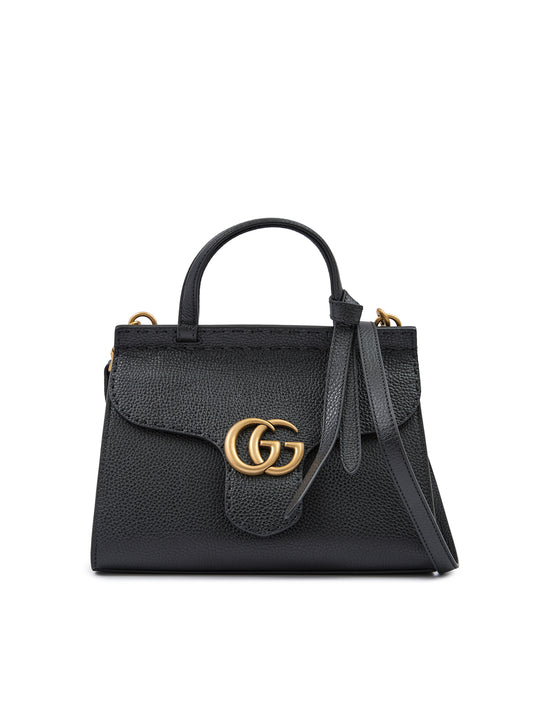 Gucci GG Marmont Handtasche aus schwarzem Leder