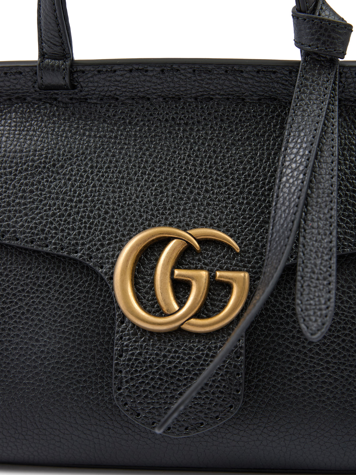 Sac à main GG Marmont en cuir noir