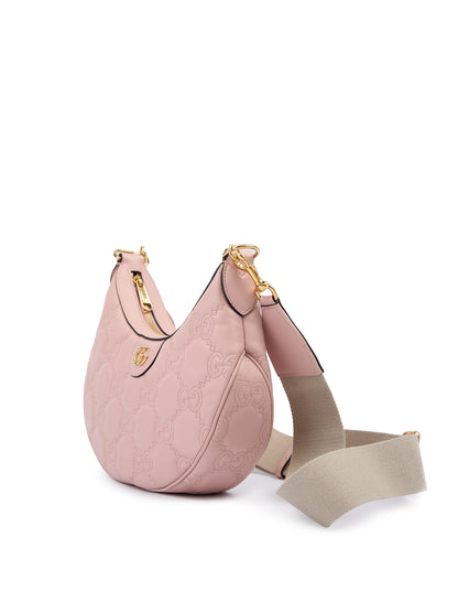 Gucci Hellrosa Leder-Umhängetasche
