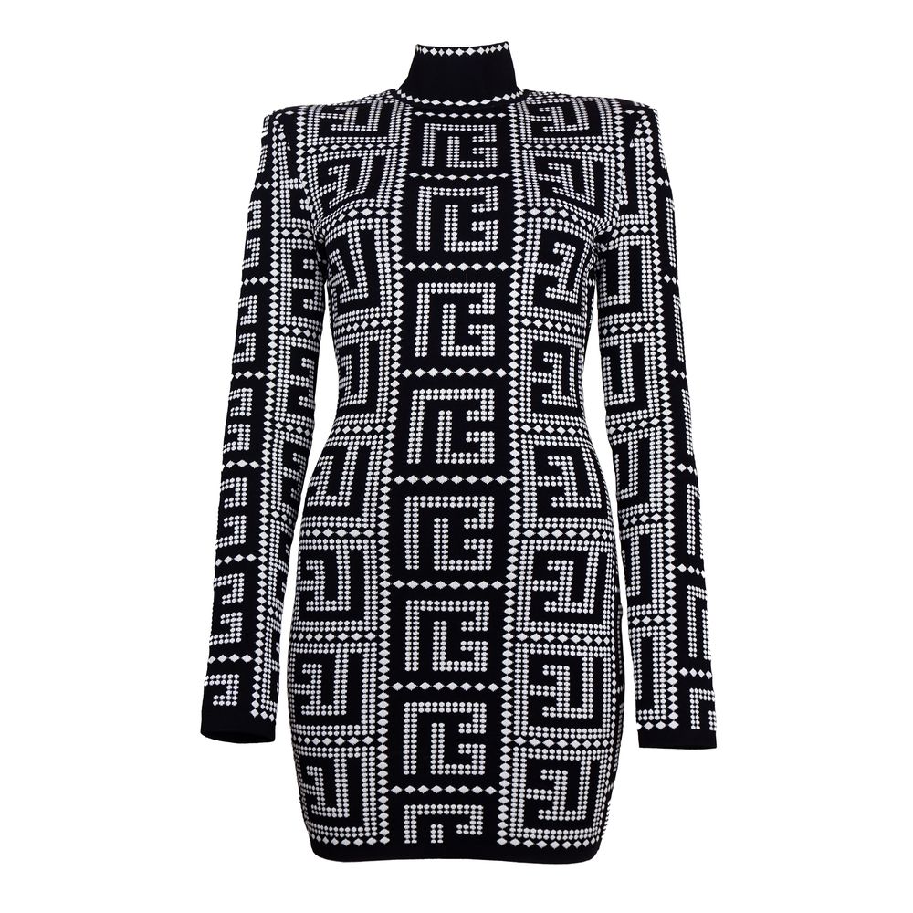 Robe Balmain en viscose noire