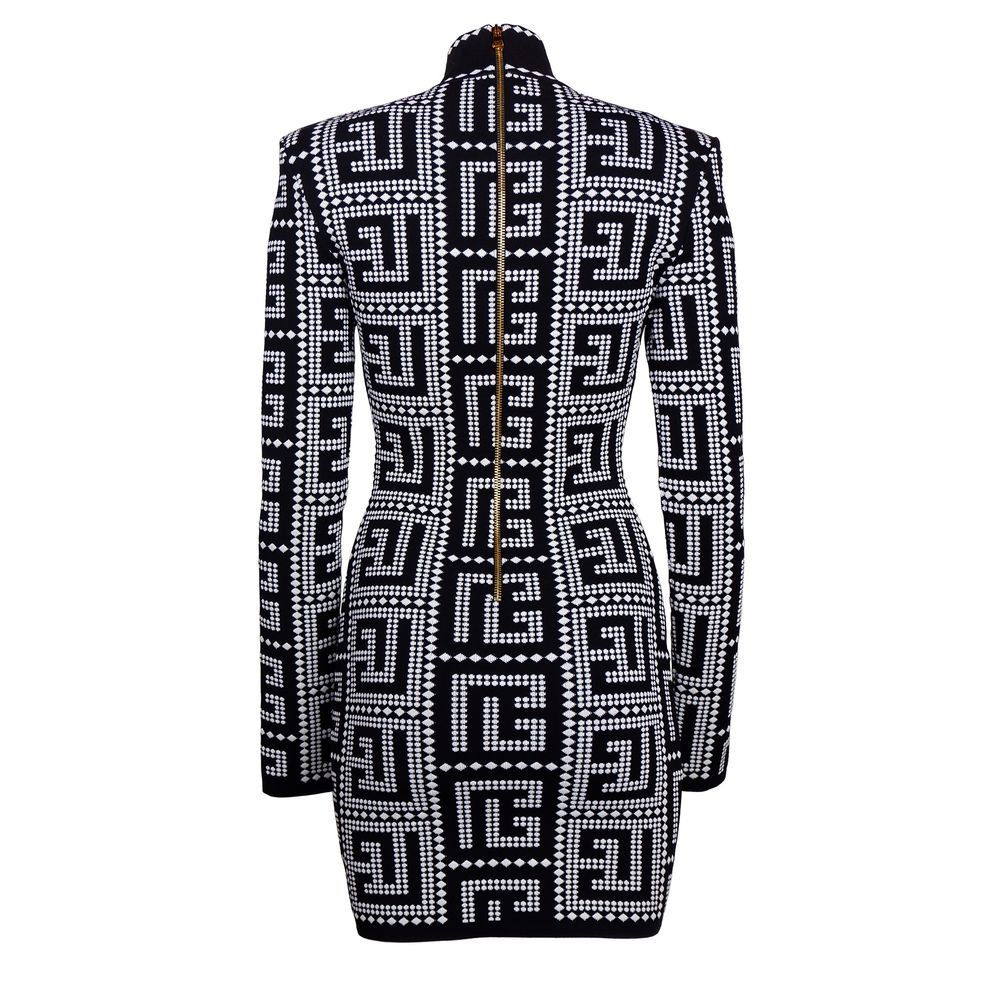 Robe Balmain en viscose noire