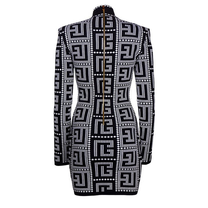 Robe Balmain en viscose noire