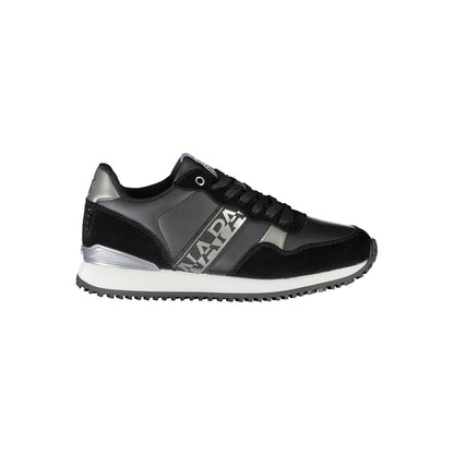 Napapijri – Schicke schwarze Schnür-Sneaker mit Kontrastdetail