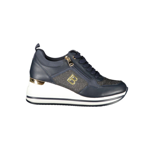 Laura Biagiotti Blauer Polyester Damen Sneaker