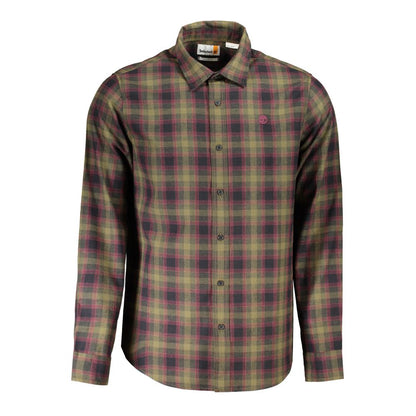 Chemise en coton vert Timberland
