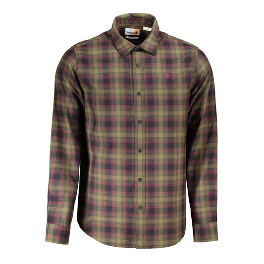 Chemise en coton vert Timberland