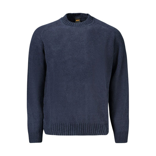 Pull homme en coton bleu Hugo Boss