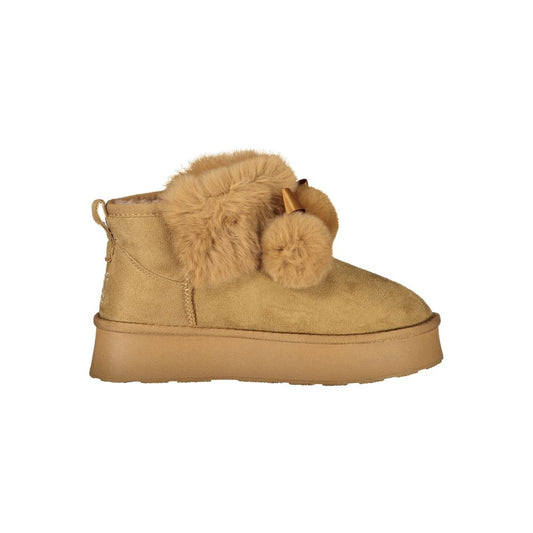 Laura Biagiotti Brauner Polyester-Damenstiefel