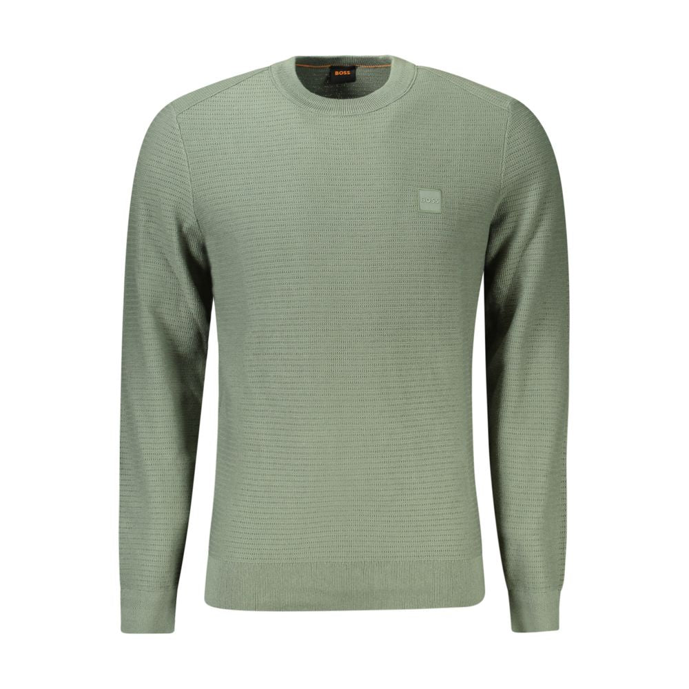 Pull Hugo Boss en coton vert pour homme