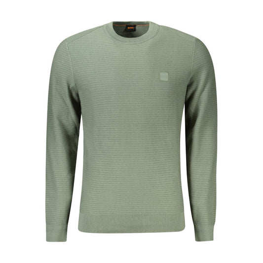Hugo Boss Grüner Baumwollpullover für Herren