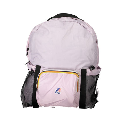 Sac à dos femme K-WAY en polyamide rose