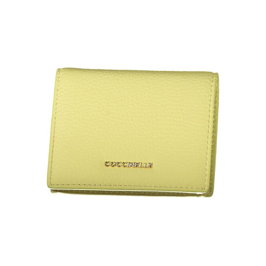 Coccinelle Gelbe Lederbrieftasche