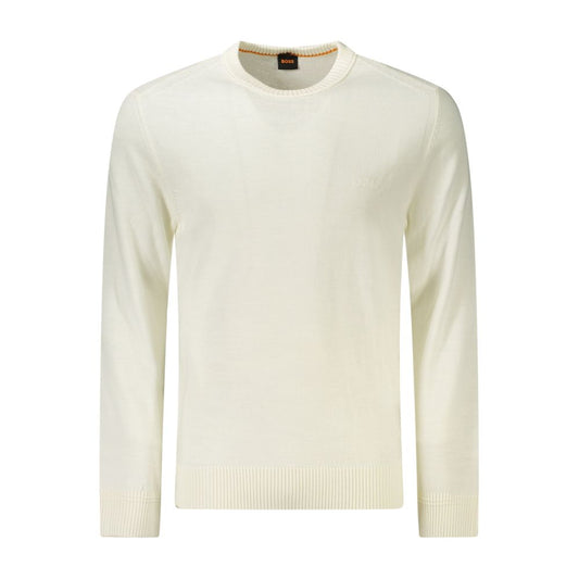 Hugo Boss Weißer Wollpullover für Herren