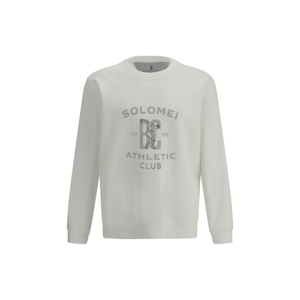 Brunello Cucinelli Sweat-shirt imprimé maxi