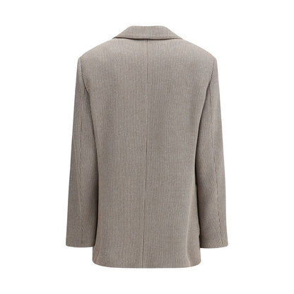Veste en lurex côtelée Brunello Cucinelli