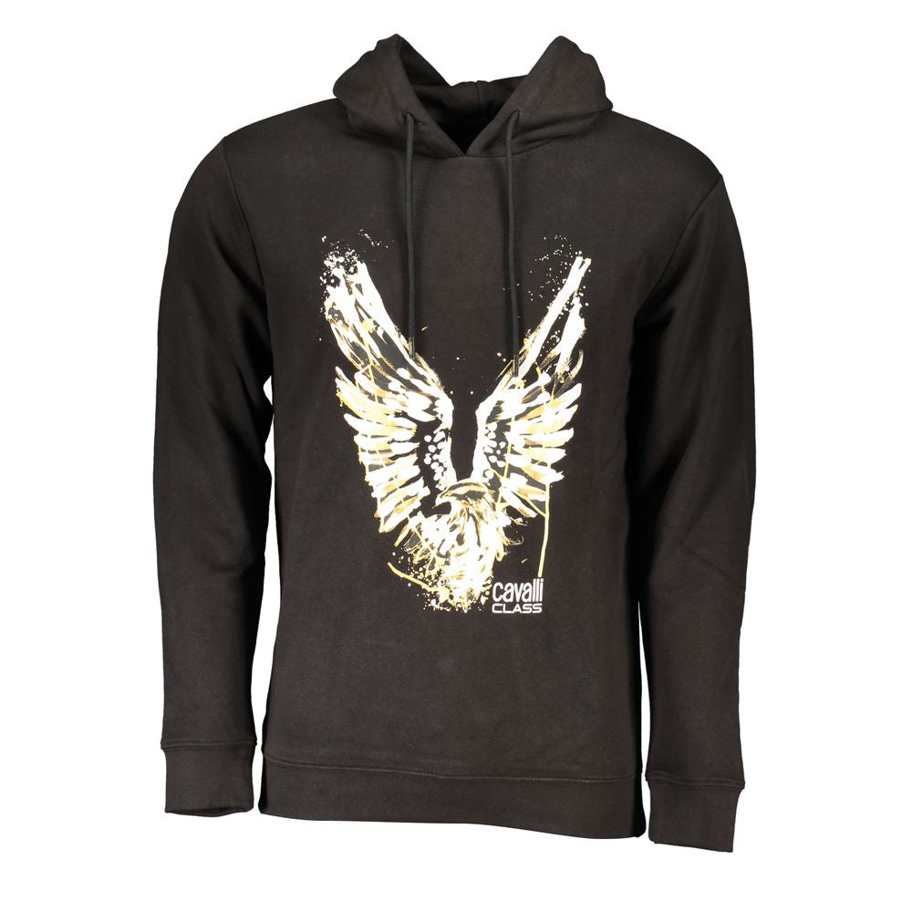 Pull Cavalli Class en coton noir pour homme
