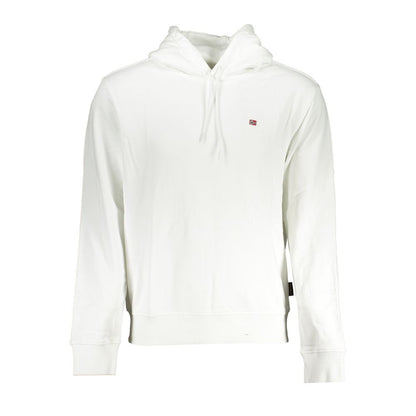 Pull à capuche en coton blanc élégant Napapijri