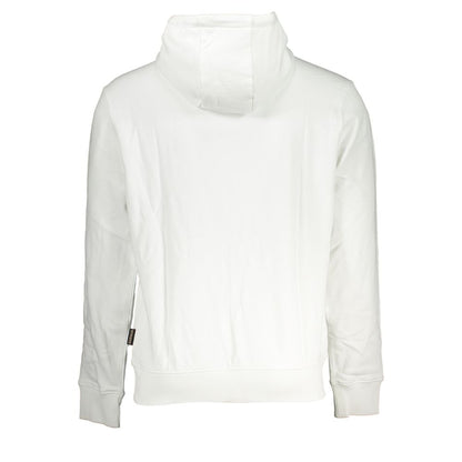 Pull à capuche en coton blanc élégant Napapijri