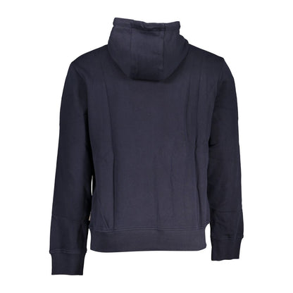 Napapijri Chic Blauer Baumwollpullover mit Kapuze für Herren